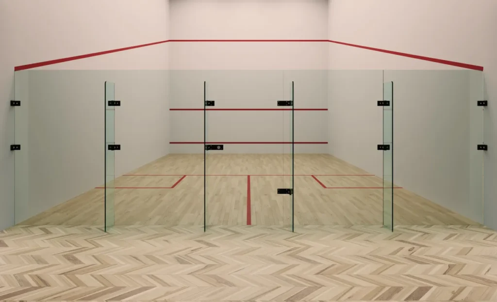 squash court spielfeld mase
